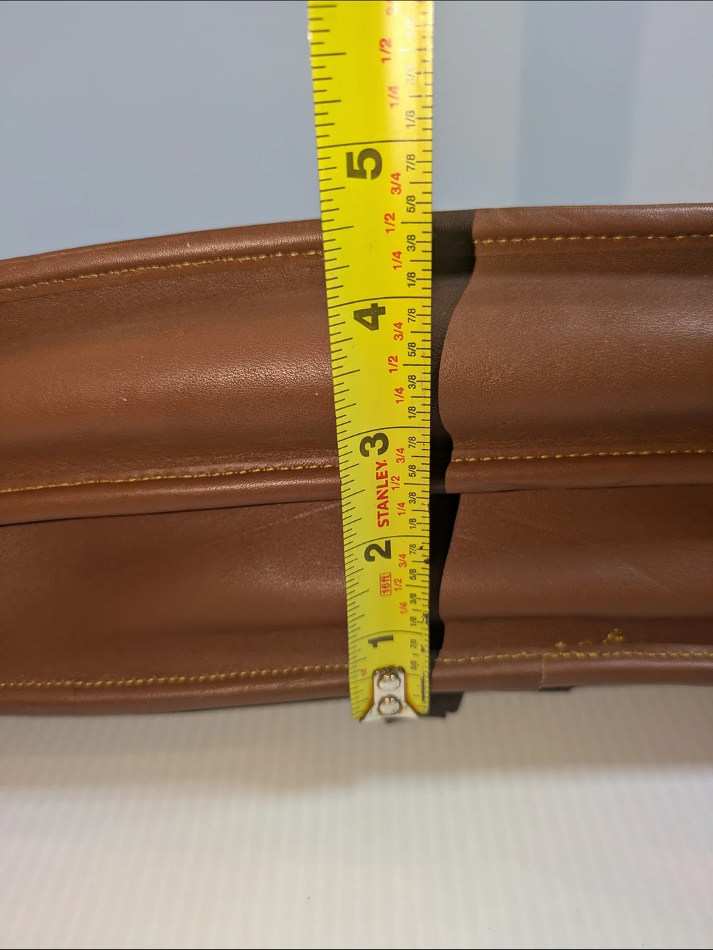 Vintage Sacoche International USA Brown Leather Briefcase Messenger Bag Lock